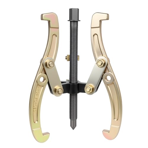 luxlead 10 Inch 3 Jaw Puller for Pulley Gear Bearing Flywheel Removal, 2 Jaw / 3 Jaw Puller with Reversible Jaws, Repair and Maintenance Tool for Automotive/Mechanical