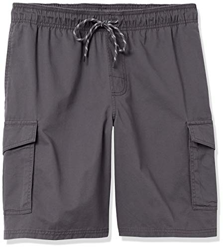 Amazon Essentials Men's 9" Elastic Waist Cargo Shorts, Dark Grey, Large - Image 6
