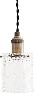 Ampoule ペンダントライト 照明 おしゃれ シャンデリア E17 1灯 デザインガラス 照明器具 電球別売 アンティークゴールド Loie ロイエ 1P