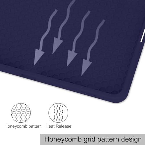 Image of ProElite Cover for Motorola Pad 60 Neo 11 inch 2025 case Cover, Soft Flexible Flip Case Cover for Motorola Pad 60 Neo 11 inch 2025 with Pen Holder [Recoil Series] - Dark Blue