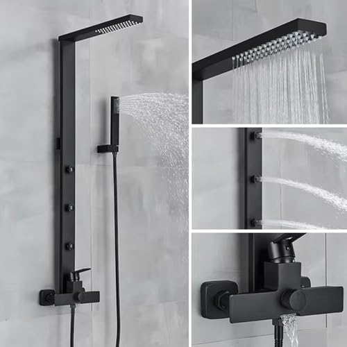 Système Pluie Multifonction avec Bec Baignoire et 3 Jets d'Épaule Relaxants