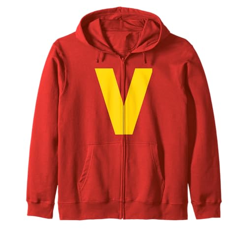 Lettre V Chipmunk Group Costume d'Halloween assorti Cosplay Sweat à Capuche