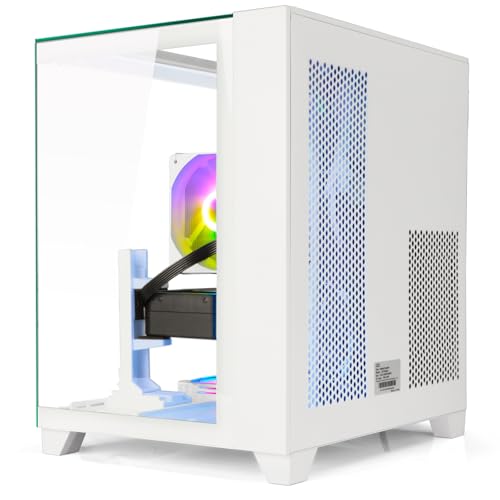 Image of LXZ Gaming PC Desktop AMD Ryzen 7 8700F | 32GB DDR5 RAM | GeForce RTX 4070 | High-Performance Gaming & Design Computer (White)