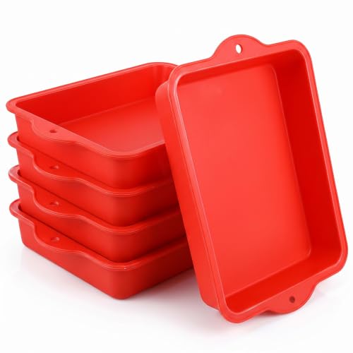 Xaajooio 5-Pack Silicone Baking Pans 10x8x1.6