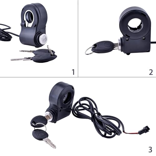 Image of Universal Bike Key Ignition 12V-96V Ebike Ignition Switch with Key Superior Anti-Theft Electric Scooter Key Switch 2 Wires Electric Scooter Ignition Lock Key Switch Scooter Key Ignition Replacement