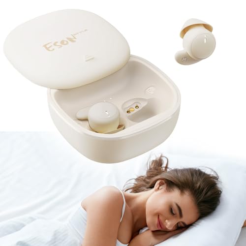 esonstyle Écouteurs Sommeil Bluetooth 6.0 - Petit Design pour Les Dormeurs Latéraux Casque Anti Bruit pour Dormir IPX6 Étanche pour Le Sport Les Voyages et...