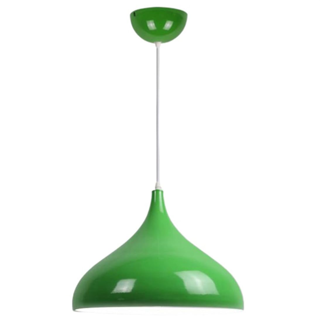 Lámpara de techo verde antirreflejos para iluminación amplia de salón