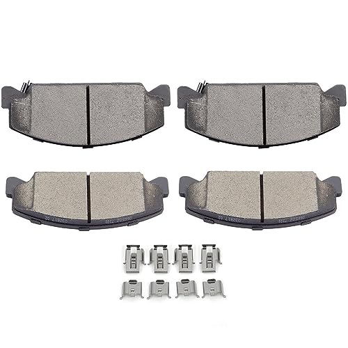 Image of SCITOO D273 Front Ceramic Brake Pads Sets & Brake Hardware Fit For Honda Civic 1990-2000,For Honda Civic del Sol 1993-1997,For Honda CRX 1990-1991
