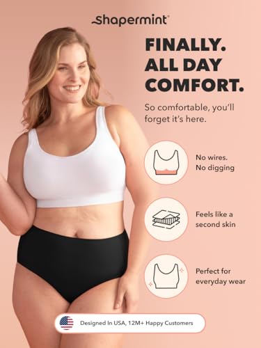 Image of SHAPERMINT Wireless Bras for Women No Underwire - Small to Plus Size Bralettes with Support and Natural Lift