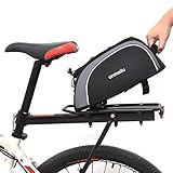 perfecti 8L Gepäckträger Tasche Für Fahrrad Wasserdicht Satteltaschen Mit Flaschenhalter Multifunktionale Satteltaschen Für MTB Rennrad Carrier Alle Fahrrad