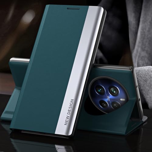 Image of Flip Case Compatible with Realme 12 Pro+ 5G Flip Leather Case Ultra-Slim, Shockproof, and Scratch-Resistant for Maximum Protection (Blue)