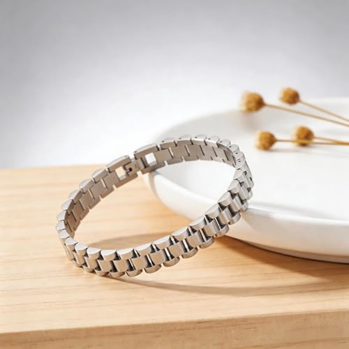 Pulsera de acero inoxidable para hombre con mensaje sincero miniatura 5