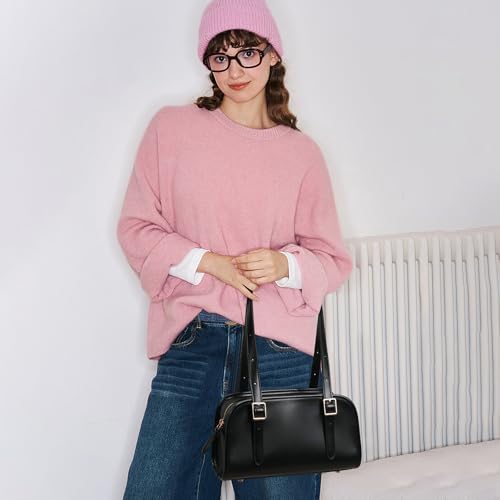 Keyli Swing Zip Shoulder Bag Fashion Purses for Women, Leather Shoulder Handbag Top-Handle Hobo Bags with Adjustable Strap3