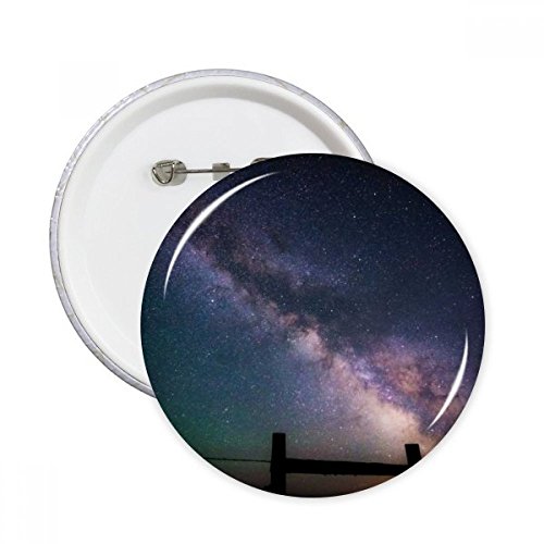 Badge ronde Galaxy Stars Violette de DIYthinker pour customiser vos vêtements en lot de 5 M