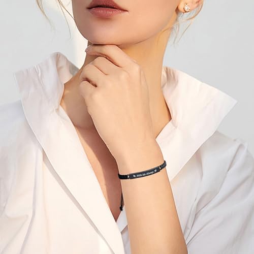 Cremation Jewelry Urn Bracelet for Ashes for Women Men Memorial Human Ashes Keepsake Rope Braided Bracelet Bracelet3