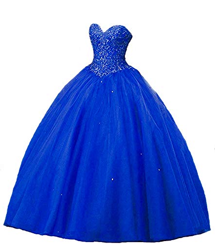 QXMYOO Sweetherart Long Prom Dress Lace Ball Gown Quinceanera Dresses 2021
