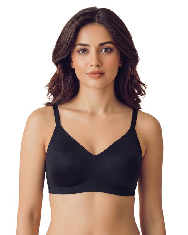 Image of Tweens Cotton Non-Padded Bonded Bra for Women | Full Coverage Wire-Free Bra | Hidden Concealer | Seamless No-Dig Comfort | Breathable Cotton | Elastic-Free Bottom Band & Side Wings | Pack of 1|