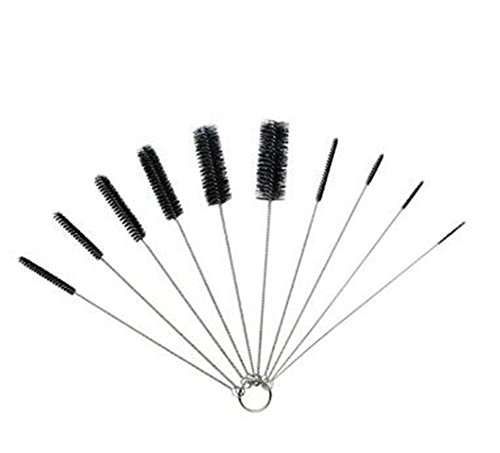 MTSZZF - Cepillos de limpieza para tanque de peces, 8,2 pulgadas, tubo de nailon, 10 unidades