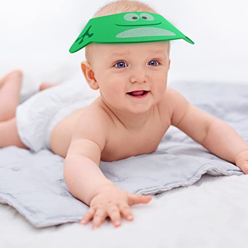 Benospace 3Pcs Baby Shower Bathing Cap Soft Adjustable Cartoon Frog Pig Bear Shampoo Hat For Washing Hair Protection Head Bathing Visor Cap With Four Gear Adjustments For Toddler Baby Kids Children #TOP5
