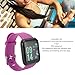 Yoidesu Smart Watch Fitness with Monitor Sleep, Sports Modes Activity Step Calorie Counter, IP65 for Andriod iOS Women Men (Pu rple)