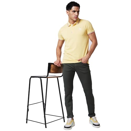 Image of Spykar Men's Slim Fit Low Rise Casual Jeans