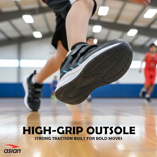 Image of ASIAN Adventure-04 D Velcro Shoes for Kids | Lightweight Sports Shoes for Boys & Girls with Easy Velcro Closure | Breathable Shoes with Strong Grip for Play, School