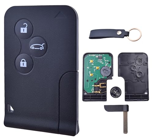 ANGOFIZ Carte Télécommande Complète + Electronique à Programmer Compatible avec Renault Megane 2 Clio 3 Grand Scenic 2 Koleos Logan 3 Boutons