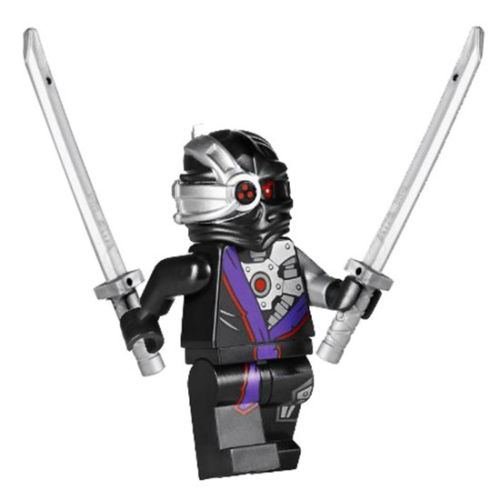Lego 70728 Nindroid Warrior Minifigure w 2 Katanas Battle for Ninjago City 2014