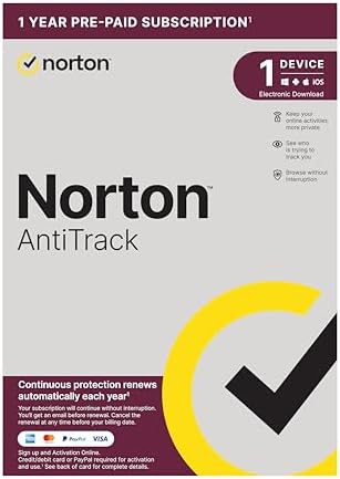 Norton AntiTrack 2024 | 1 Device and 1-year subscription with automatic renewal | PC | Activation Code by Post