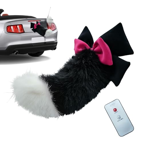 Queue de chat électronique télécommandée et auto-adhésive pour décoration de voiture