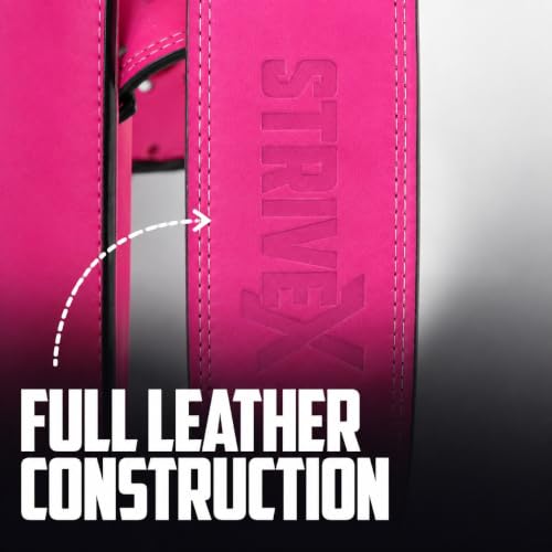 Image of Weightlifting Belt for Gym & Powerlifting | Heavy Duty Back Support Belt for Squats, Deadlifts & Heavy Lifts | Wide Lumbar Support, Strong Buckle & Training Gear (Pink, M)