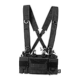 【Größe Kapazität】Vier 5,56 / 7,62 Magazinkapazität, 4 kleine Pistolenmagazine und Werkzeuge für die Aufbewahrung, 1 Vordertasche für andere Gegenstände (Größe 12,5 x 15cm)