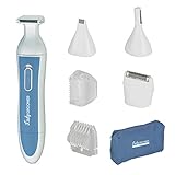 Fujicom Hair Trimmer Women Bikini Line Cordless All Body and Pubic Hair Shaving with 5 Head Combs...
