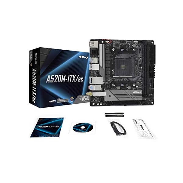 ASRock A520M-ITX / AC es compatible con la placa base de los procesadores AMD AM4 Ryzen ™ / Future AMD Ryzen ™ de tercera generación (series 3000 y 4000). - Image 5