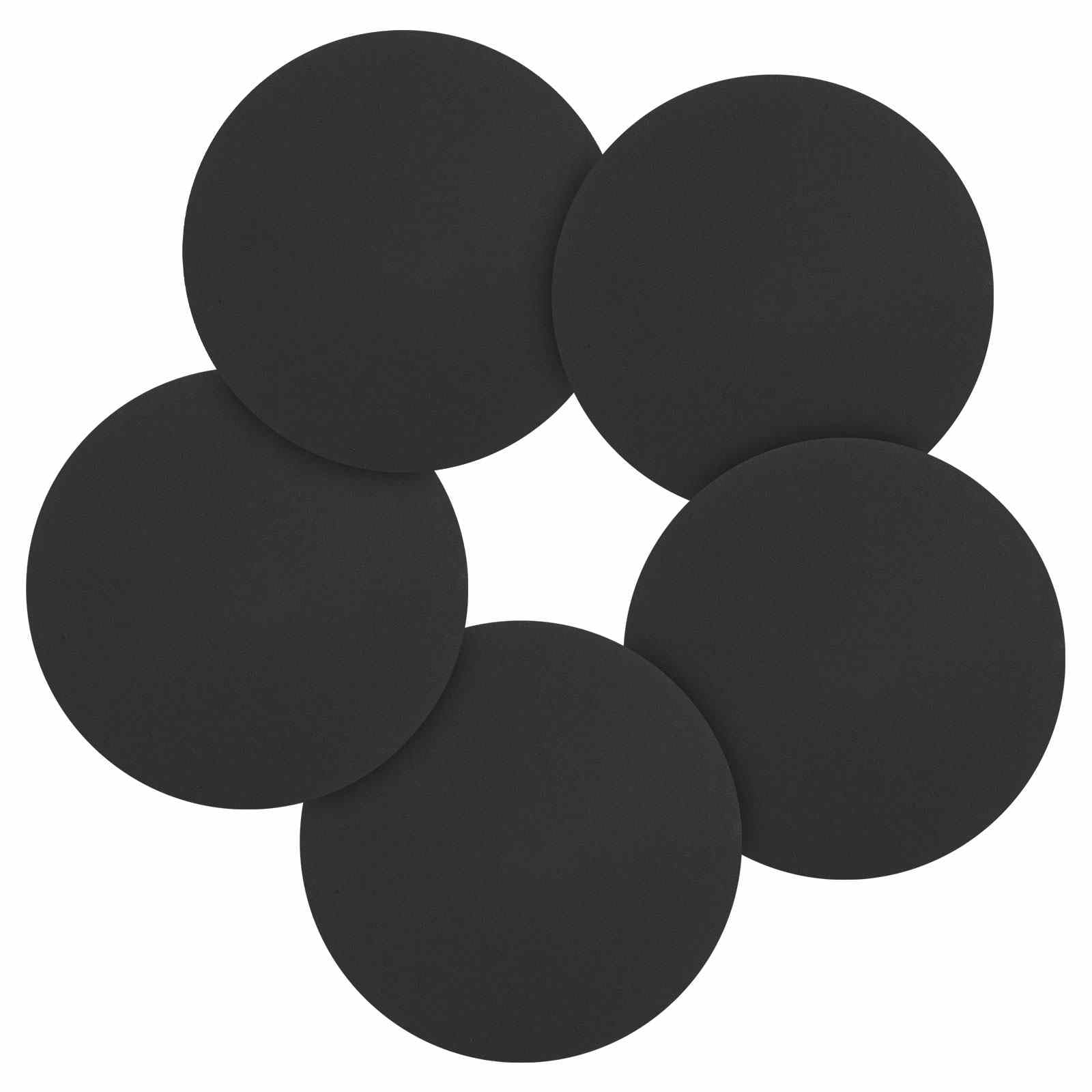 CoCud 25 Pcs 152 mm Sanding Disc 1000 Grit Silicon Carbide Round Hook and Loop Sandpaper for Metal Wood Automotive Boat Building Grinding and Polishing, Black