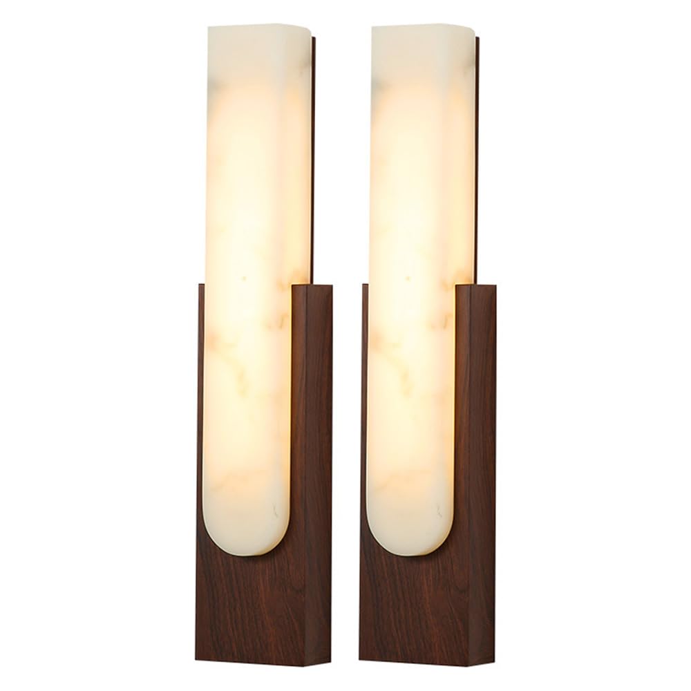 Trividha Light Modern Resin Wall With Marble Texture 19.7In Long Square Led Wall Lamp Dimming Resin Wall Sconce Imitation Alabaster Sconce Ing For Living Room Bathroom Vanity Bedroom