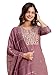 TRENDMALLS Women's Cotton Embroidery Kurta Pant with Dupatta Set (G365-Peach-XXL)