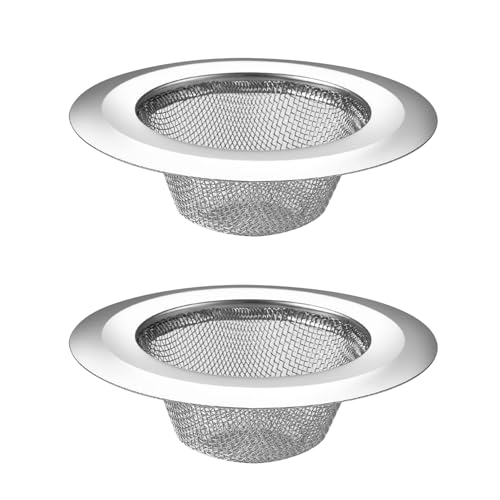 Coladores para fregadero de acero inoxidable 4.45 pulg 2 pzas
