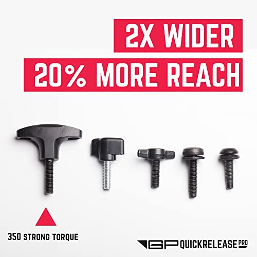 Image of GPCA Quick Release Tie Down Anchor T-Handle M8 25mm for Jeep | Screw with Nuts, Jeep Hardtop Removal, Heavy-Duty Truck Bed, Cargo Tie Down Hooks, 4x4 Off-Road Accessories (6PC, Black)