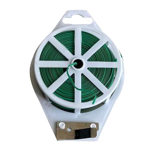 HEYZAKKA Wire Ties,Soft Wrap Plant Wrap Management Plant Ties Reusable Green Twist Ties Soft Plant Wrap Organization Tie