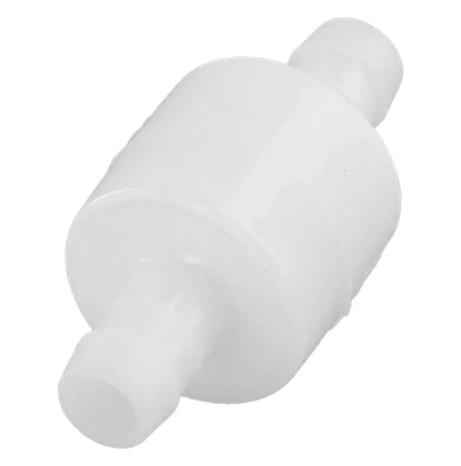 Clapet anti-retour de 8mm en plastique blanc pour tuyau d'eau et de carburant