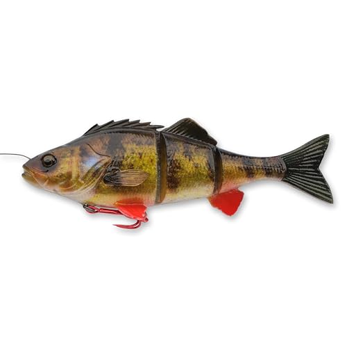Savage Gear 4D Yellow Perch Fishing Bait, 5 oz, Perch, Realistic Contours & Movement, Durable Construction, Scent Infused, Pre-Rigged Line Thru System