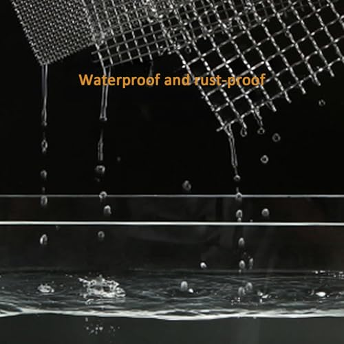 Malla de alambre soldada de acero inoxidable – 1/2 pulgada para gallineros, tela resistente, valla de aves de corral, rollo de red duradero (1 m x 8 m)