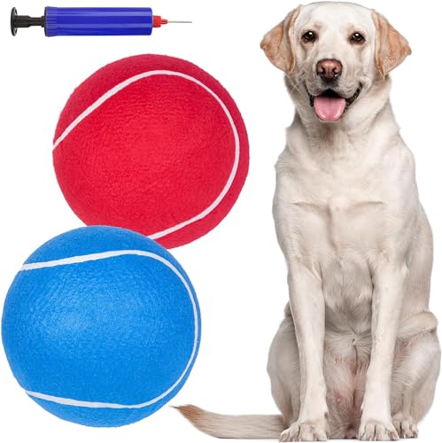 EXPAWLORER Giant Tennis Balls for Dogs- 2Pcs 9.5