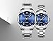 Imagen de JOATVEE Relojes Pareja Hombre y Mujer Plata Impermeable Reloj de Acero Inoxidable Moda Suo y Sus Relojes de Pulsera de Cuarzo Regalos