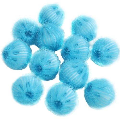 12 unidades reutilizable para quitar el pelo de animales, lavadora, bolas de pelusa eficaces para el pelo de perro, máquina de quitar el pelo de gato, práctico accesorio para el cuidado de la ropa