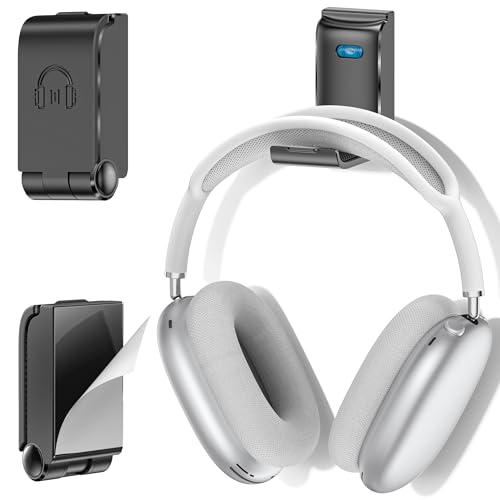 Headphone Stand Wall Mount, Gaming Headset Wall Shelf & Desk Holder, Hook Hanger, for Office / PS5/...