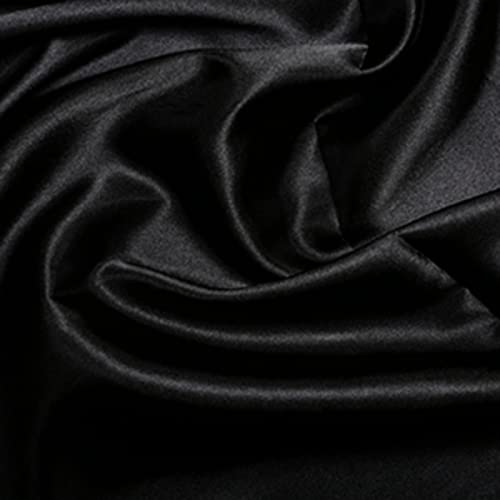Tissu satiné soyeux pour mariée et robes de soirée sombres 10m