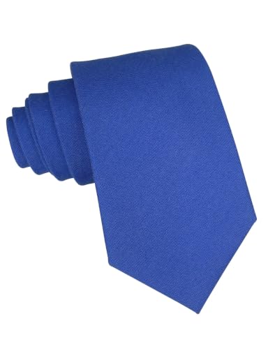Image of Kebocis Mens Solid Color Cotton Necktie for Men