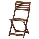Ikea IKEA ÄPPLARÖ chair, outdoor foldable brown stained